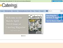 Tablet Screenshot of cateringmagazine.com